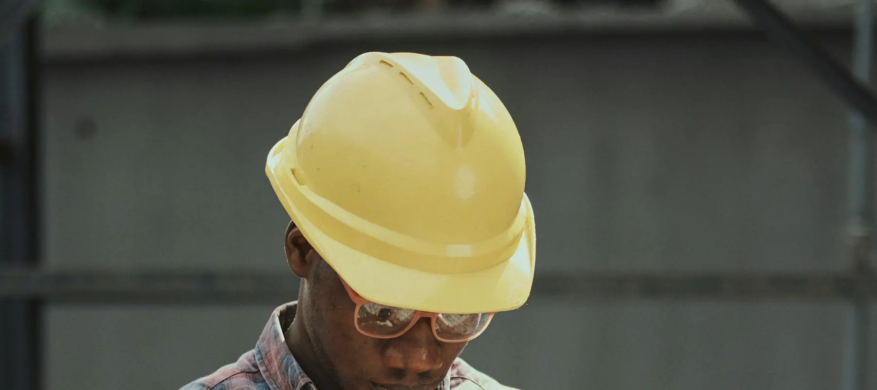Field worker using a mobile app on site