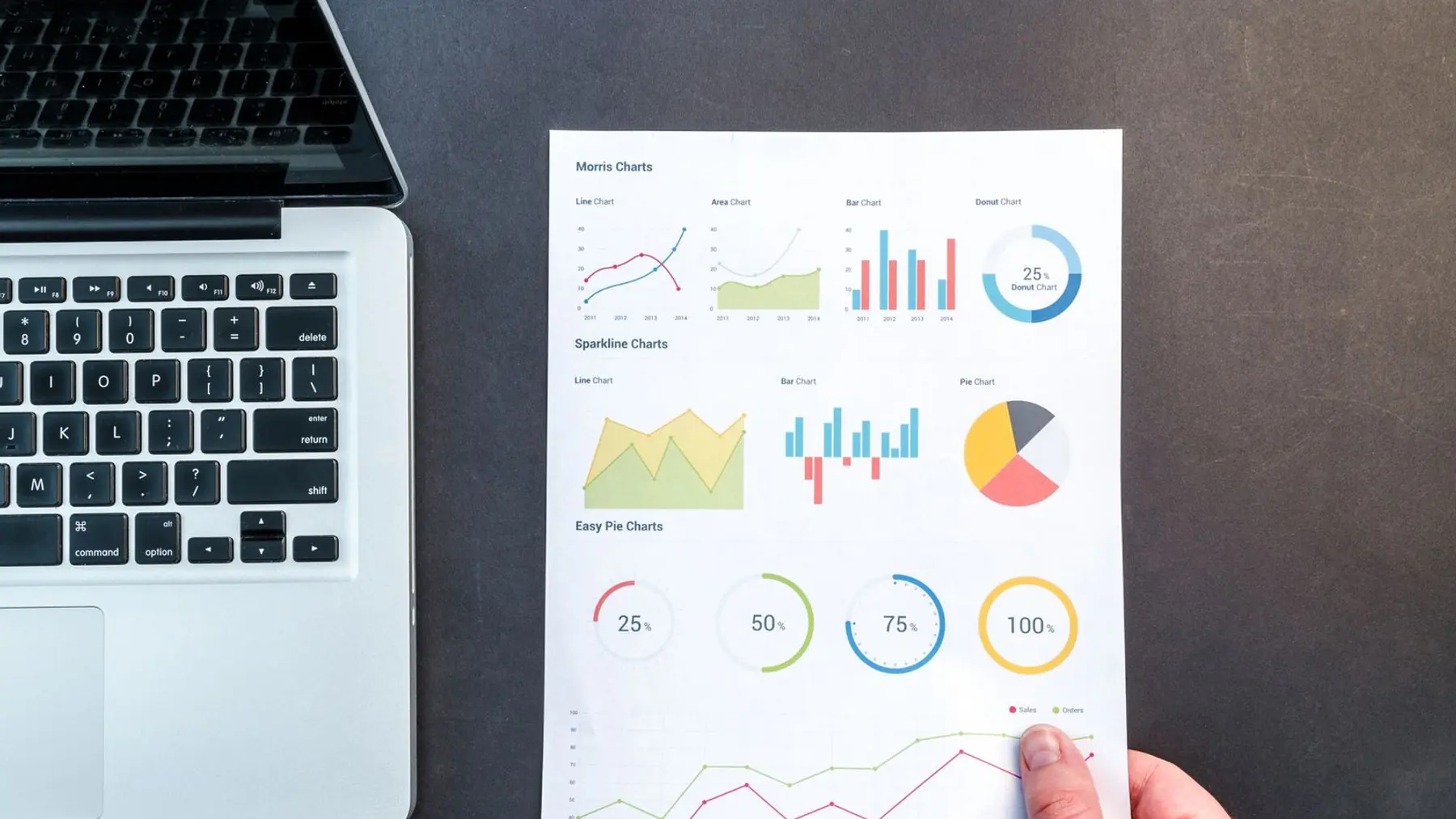 Analyst reviewing search performance data on screen